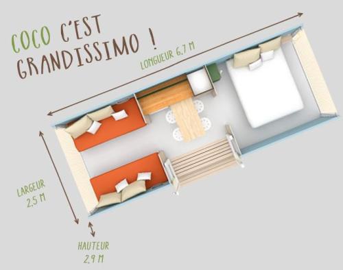 Camping L'Arada Parc - Coco Sweet 2 bedrooms - without toilet blocks - Photo 7