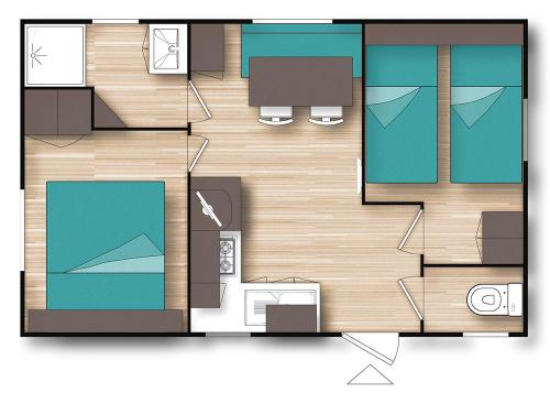 Camping Les Champs Blancs - MOBILE HOME STANDARD - Photo 3