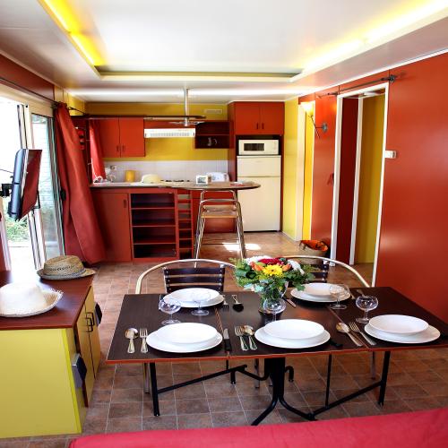 Camping Les Champs Blancs - CHALET CONFORT (AIR-CONDITIONING + tv) - Photo 3