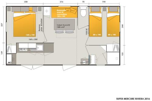Camping Les Champs Blancs - Mobile home LUXE (AIR-CONDITIONING + tv + Dishwasher) - Photo 8