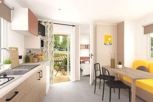 Camping Domaine de l'Epinette - Mobile-home Vénus 22 m² - Photo 3
