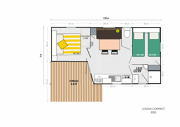 Camping Domaine de l'Epinette - Mobile-home Vénus 22 m² - Photo 2