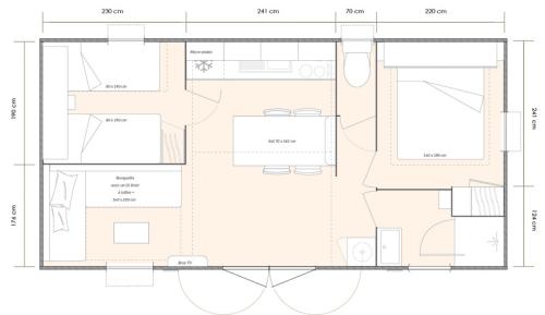 Camping Domaine de l'Epinette - Cottage Loggia 28m² - Photo 1