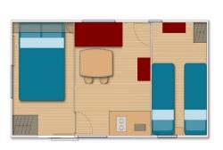 Camping Les Chênes - MOBIL HOME Trigano without toilet blocks 6X3m - Photo 4