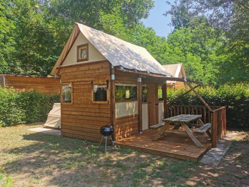 Base de Loisirs - Camping du Lac Cormoranche - Tente Lodge pour cyclistes, randonneurs - Photo 1