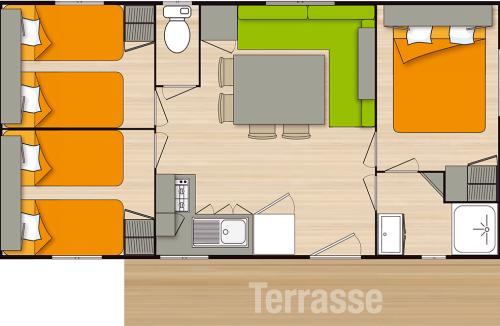 Camping Au Vallon Rouge - Mobile-home 3 bedrooms - Photo 4
