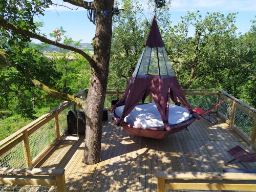 Camping du Domaine de Senaud - Suspended tent - Photo 3