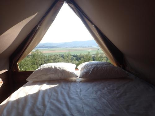 Camping du Domaine de Senaud - Hut on stilts with 1 double bed - Photo 2