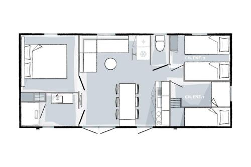 Camping Sandaya Domaine du Verdon - Mobile home - 3 bedrooms *** - Photo 3