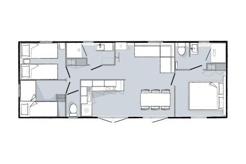 Camping Sandaya Domaine du Verdon - Mobile home - 3 bedrooms - 2 bathrooms + WC - air-conditioning **** - Photo 3
