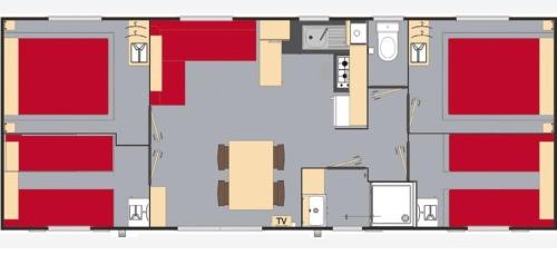 Camping LANDES OCEANES - Mobile-home Confort 4 bedrooms - Photo 3