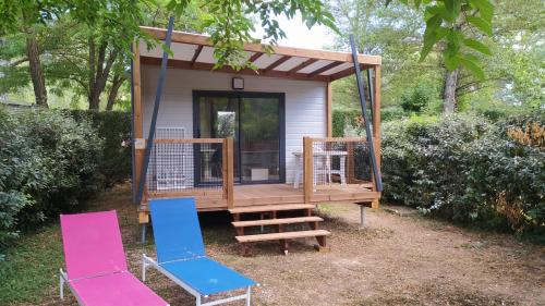 Flower Camping La Rivière - Chalet Cajou Confort 1 bedroom + sheltered terrace 9m² - Photo 3
