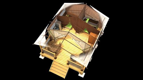 Camping Californie Plage - WALIBOU Lodge Confort, about 30m², on stilts, 2 rooms - Photo 8