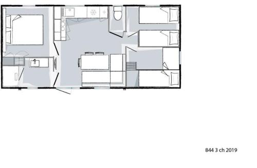 Camping Californie Plage - Mobilhome CURACAO Prestige 3 bedrooms - Photo 5