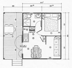 Camping La Cascade - Chalet LAVANDE 1 bedroom - Photo 1