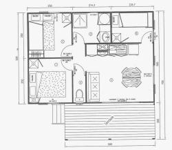 Camping La Cascade - Chalet CIRCAETE 3 bedrooms - Photo 1