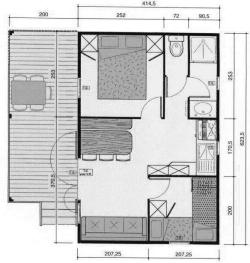 Camping La Cascade - Chalet BRUYERE 2 bedrooms - Photo 1
