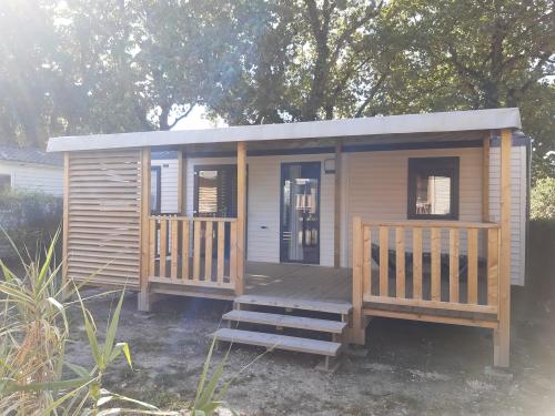 Camping les Brillas - Mobilhome féérique 33m² (3 chambres ) Terrasse semi-couverte - Photo 2