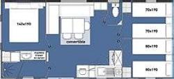 Camping les Brillas - Mobile-home émotion 32m² (3 bedrooms) Half-covered terrace - Photo 1