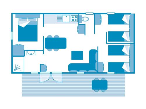 Camping Sandaya Blue Bayou - Cottage 3 bedrooms airconditioning*** - Photo 2