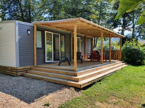Camping Le Haut Salat - Mobile home Premium Le SALAT with covered terrace - Photo 7