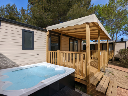 Koawa Camping Beau Rivage - Family Luxe 24m² - Jacuzzi - air-conditioning + TV - With sheets - Photo 1