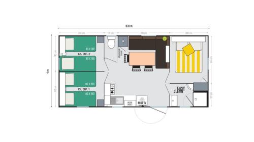 Koawa Camping Beau Rivage - New Espace Premium 28m² - Clim TV - Photo 4