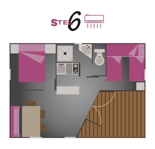 Stel Camping & Bungalow Resort - BUNGALOW STEL-6 Air-conditioning + Car - Photo 5