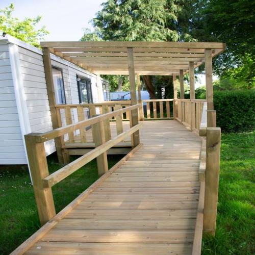 Camping de la Plage Bénodet - Mobile-home for the disabled - 31m2 - 4 people max - 2 bedrooms - covered terrace - Photo 10