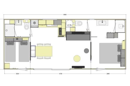 Camping Sandaya L'Anse du Brick - Cottage Otello 2 bedrooms Premium - Photo 9
