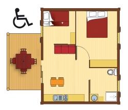 Camping Les Cerisiers du Jaur - Chalet Kirsh 35m² 2 bedrooms - Photo 1