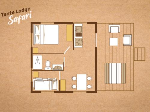 Camping du Buisson - Tent Lodge Safari - 47m2 - 2 bedrooms - Photo 4