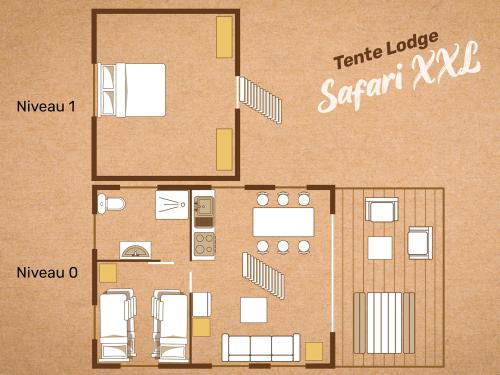 Camping du Buisson - Tent Lodge XXL - 61 m² - 2 bedrooms - Photo 9