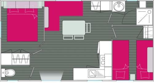 Camping Les Alizés - Mobile-home GRAND CONFORT 27m² - 2 bedrooms - Photo 7