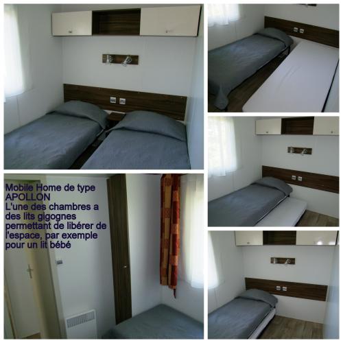 CAMPING LA BASTIDE - Mobile home APOLLON RIVIERA 40 m² (3 bedrooms - 2 bathrooms) - covered terrace of 18 m² - Photo 7