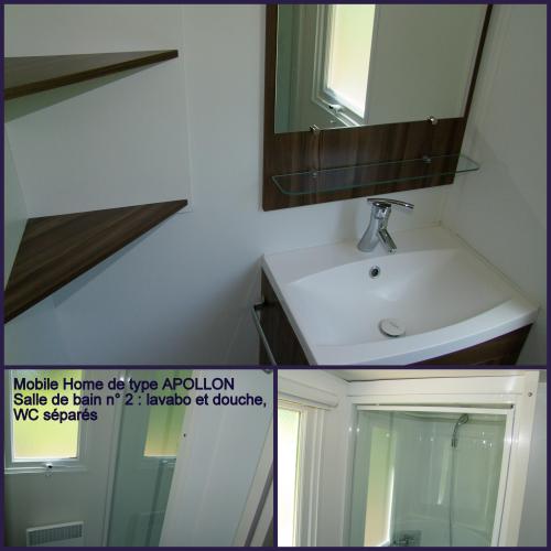 CAMPING LA BASTIDE - Mobile home APOLLON RIVIERA 40 m² (3 bedrooms - 2 bathrooms) - covered terrace of 18 m² - Photo 9