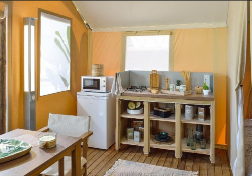 Camping Brin d'Amour - TENTE LODGE JUNGLE (2023) 31.50 M² WITHOUT SANITARY - Photo 2