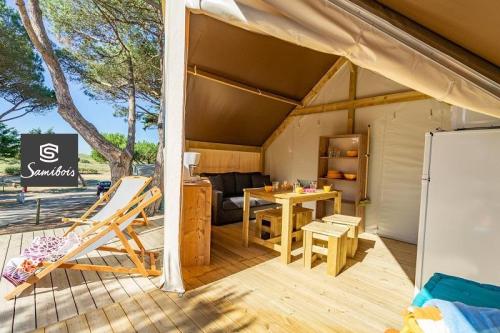 Camping Brin d'Amour - CANVAS AND WOOD TENT - 2 bedrooms - with toilet blocks - Photo 2