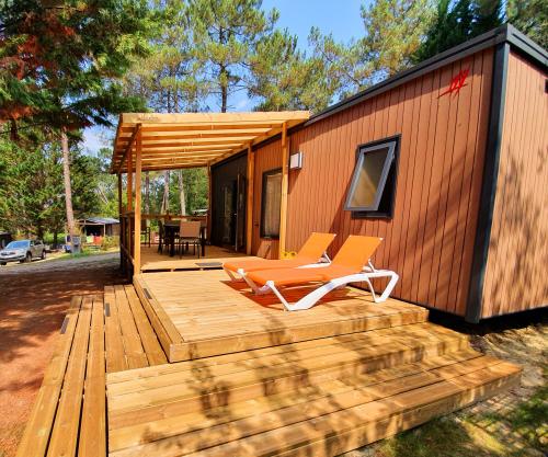 Sites et Paysages Domaine de l'Etang de Bazange - Cottage Premium "Dedans Dehors" cuisine ouverte sur la terrasse, TV, clim - Photo 4