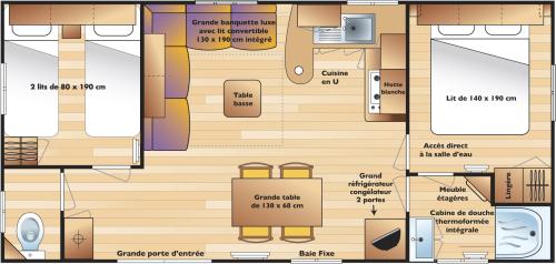 Camping Le Domaine des Floralies - Mobil Home Iris Disponible à partir de 17h - Photo 1
