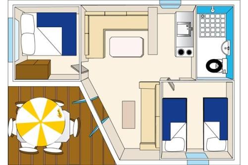 Camping La Draille - Chalet Dordogne - Photo 3