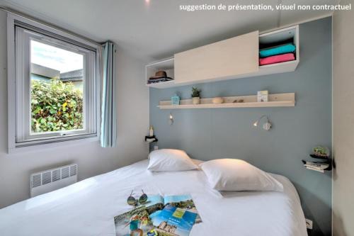 Flower Camping Les Ilates - Homeflower PREMIUM 26,5m² (2 bedrooms) + CLIM + half-covered terrace + TV + sheets + towels - Photo 5