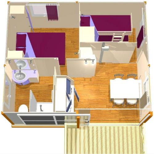 Camping Lou Cabasson - Chalet le Pellegrin - sheltered terrace 10m² (Max 2 adults) - Photo 9