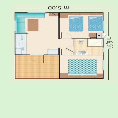 Eurcamping Roseto - Mobilhome Sauvignon Blanc 2 bedrooms + TV + A/C - Photo 5
