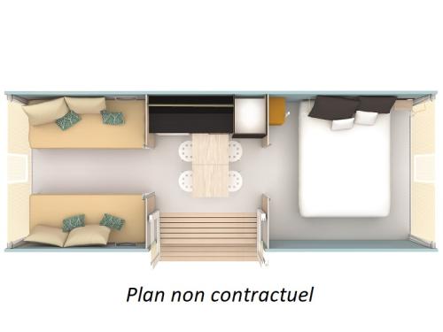Camping L'Escapade - Canvas bungalow Coco Sweet 16m² - Photo 5