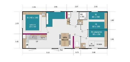 Camping du Viaduc - Mobile-home - Lodge des Sources - Photo 6