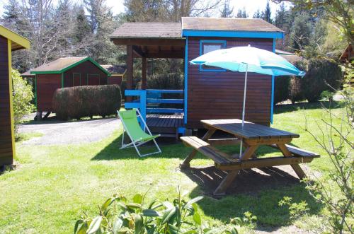 Flower Camping La Rochelambert - Cabanon ECO Bleu 8m² + Terrace 3m² - without toilet block - Photo 3