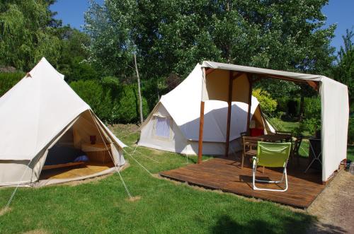 Flower Camping La Rochelambert - Nomadic tent Confort 36m² 2 bedrooms + Terrace 10m² - No bathroom - Photo 1