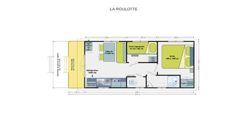 Camping Le Marqueval - Gipsycar IRM 20.4m² - 2 Bedrooms - Photo 5