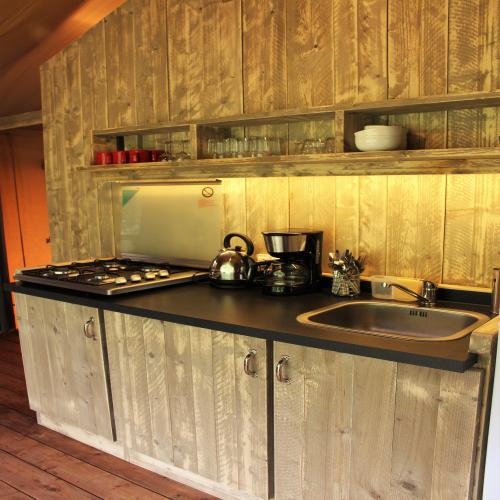 Les Castels Le Brévedent - Canvas Cottage Woody Confort - Photo 5